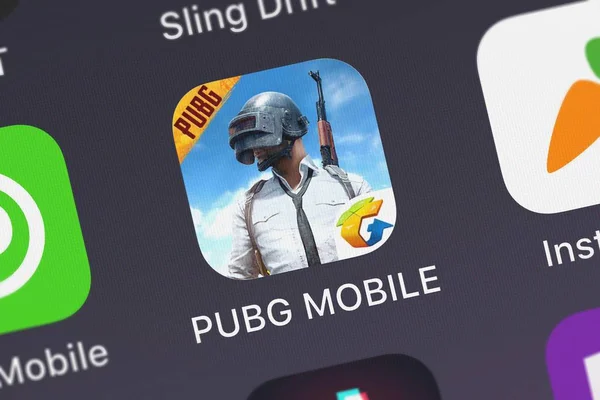 Лондон Великобритания Сентября 2018 Года Скриншот Мобильного Приложения Pubg Mobile — стоковое фото