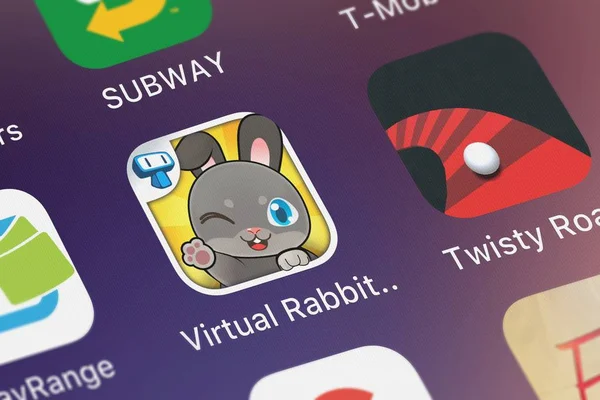 Londres Reino Unido Septiembre 2018 Primer Plano Virtual Rabbit Bunny — Foto de Stock