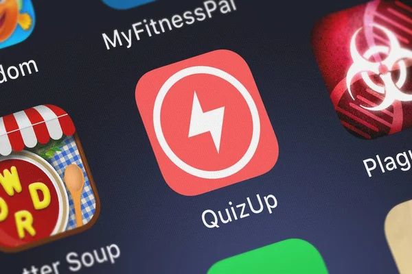 Londres Reino Unido Septiembre 2018 Captura Pantalla Aplicación Móvil Quizup — Foto de Stock