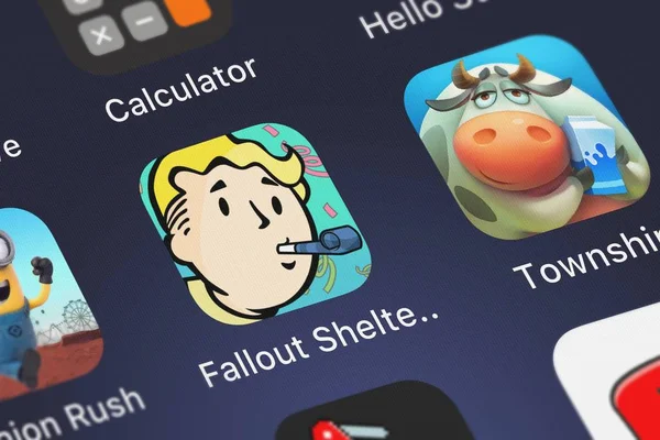 London Egyesült Királyság 2018 Szeptember Részlete Fallout Shelter Ikonra Bethesda — Stock Fotó