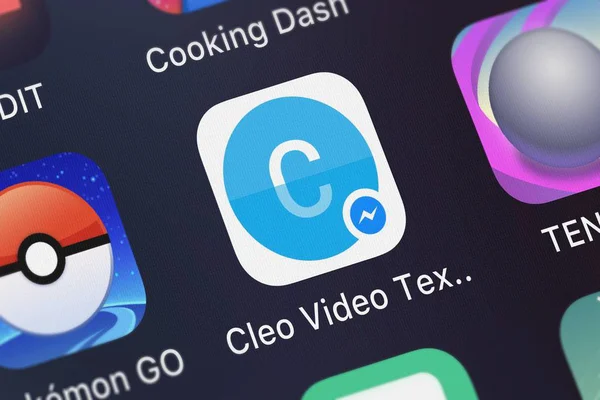 London Verenigd Koninkrijk September 2018 Icoon Van Mobiele App Cleo — Stockfoto