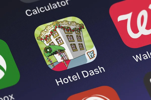 London Egyesült Királyság 2018 Szeptember Screenshot Hotel Dash Suite Siker — Stock Fotó