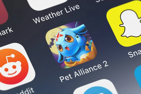 Londra Regno Unito Settembre 2018 Pet Alliance App Mobile Pets — Foto Stock