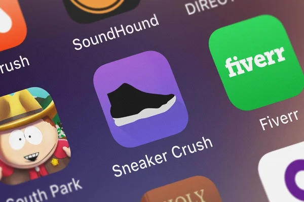 Londres Royaume Uni Septembre 2018 Icône Application Mobile Sneaker Crush — Photo