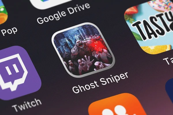 Londra Regno Unito Settembre 2018 Close Shot Ghost Sniper App — Foto Stock