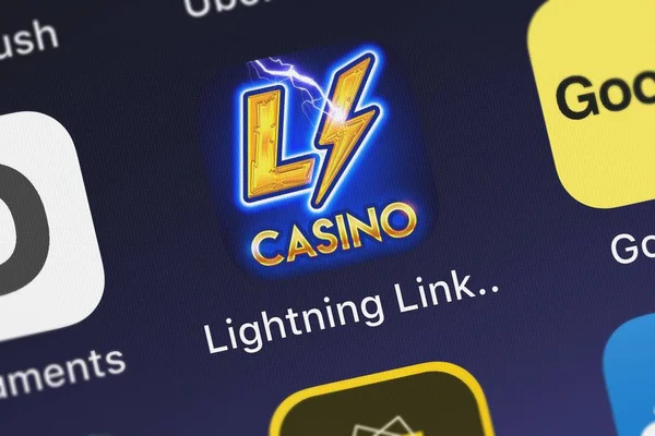 Londres Reino Unido Septiembre 2018 Icono Aplicación Móvil Lightning Link — Foto de Stock