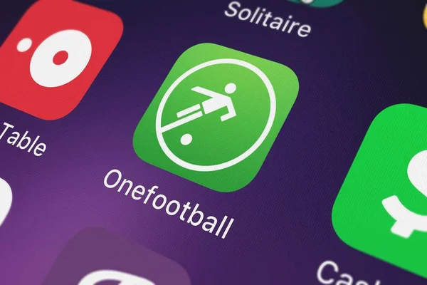 London Verenigd Koninkrijk September 2018 Onefootball Mobiele App Van Voetbal — Stockfoto