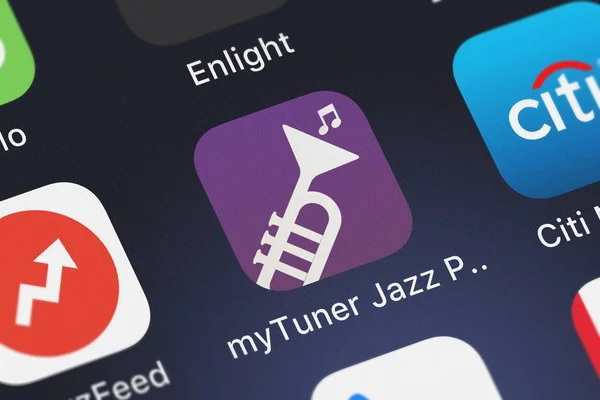 Londres Royaume Uni Septembre 2018 Application Mobile Mytuner Jazz Pro — Photo