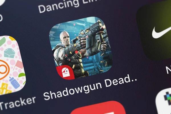 Londýn Velká Británie Září 2018 Screenshot Mobilní Aplikace Shadowgun Deadzone — Stock fotografie