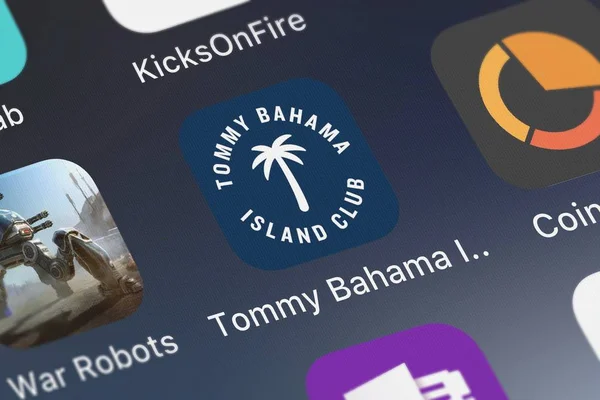 London United Kingdom September 2018 Screenshot Tommy Bahama Island Club — Stock Photo, Image