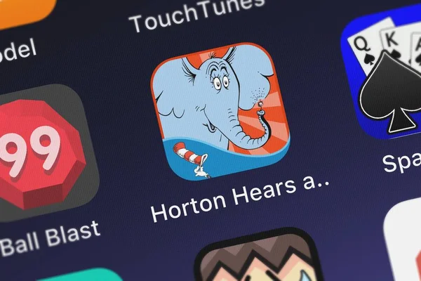 Londres Royaume Uni Septembre 2018 Icône Application Mobile Horton Entend — Photo