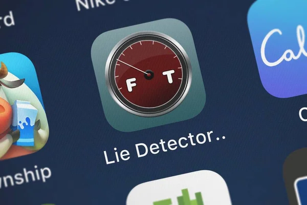 Londres Royaume Uni Septembre 2018 Application Mobile Lie Detector Free — Photo