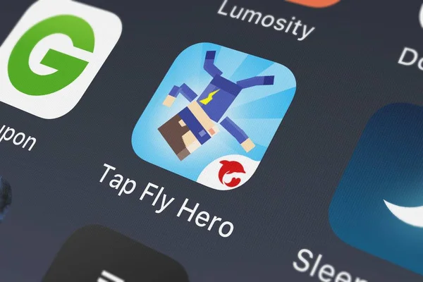 Londres Reino Unido Setembro 2018 Close Ícone Tap Fly Hero — Fotografia de Stock