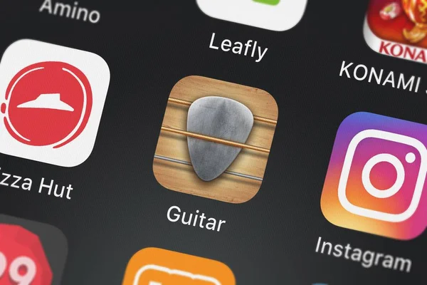London United Kingdom September 2018 Screenshot Der Mobilen App Guitar — Stockfoto