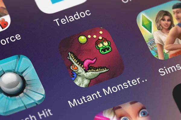 London Vereinigtes Königreich September 2018 Die Mutierte Monsterball Handy App — Stockfoto