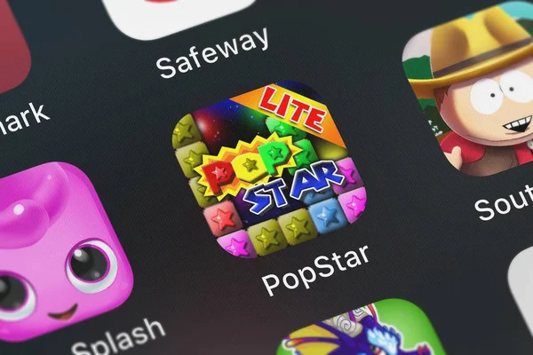 Londres Royaume Uni Septembre 2018 Capture Écran Application Mobile Popstar — Photo