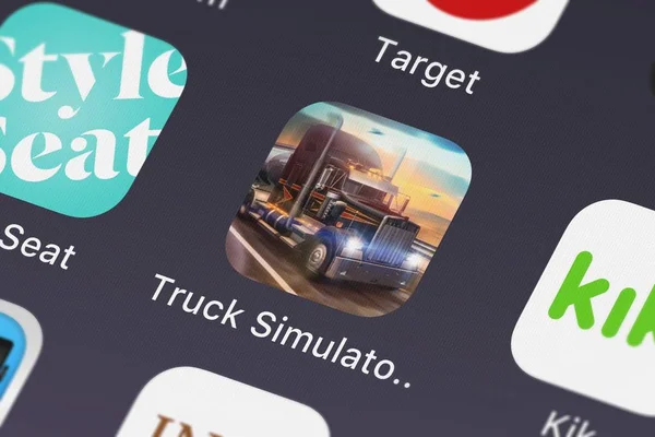 London United Kingdom September 2018 Screenshot Des Truck Simulators Usa — Stockfoto