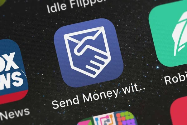 London Verenigd Koninkrijk September 2018 Screenshot Van Mobiele App Geld — Stockfoto