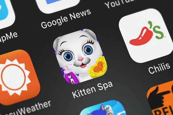 Londres Reino Unido Setembro 2018 Kitten Spa Animal Makeover Games — Fotografia de Stock