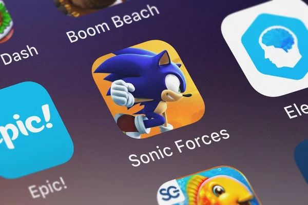 London United Kingdom September 2018 Screenshot Sega Mobile App Sonic — Stock Photo, Image