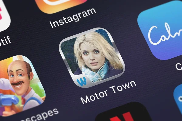 London United Kingdom September 2018 Ikone Der Mobilen App Motortown — Stockfoto