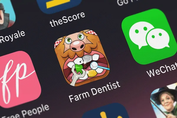 Londra Regno Unito Settembre 2018 Farm Dentist Funny Farmer Game — Foto Stock