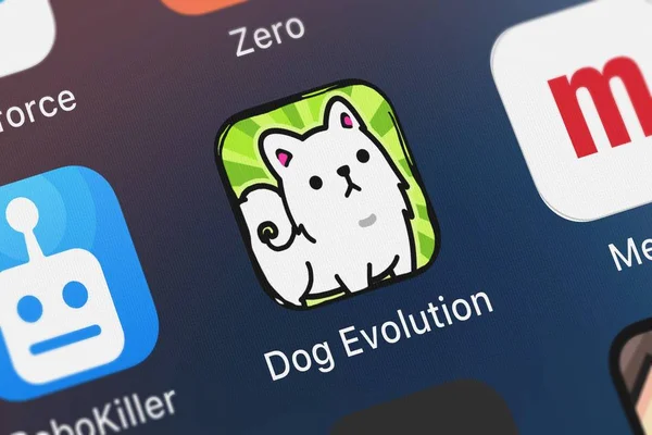 Londres Reino Unido Septiembre 2018 Icono Aplicación Móvil Dog Evolution — Foto de Stock