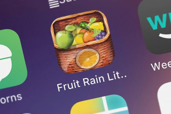 Londra Regno Unito Ottobre 2018 Screenshot Dell App Mobile Fruit — Foto Stock