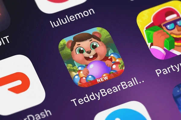 London United Kingdom 2018 Nahaufnahme Der Teddybärball Pop Ikone Von — Stockfoto