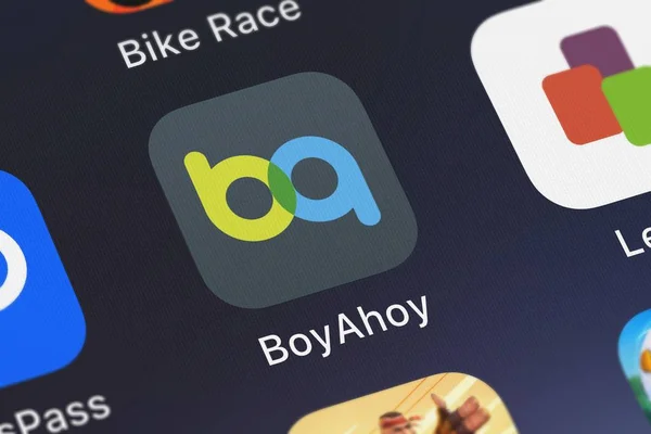 London Vereinigtes Königreich September 2018 Die Boyahoy Mobile App Von — Stockfoto
