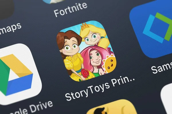 Londra Regno Unito Settembre 2018 Screenshot Dell App Mobile Storytoys — Foto Stock