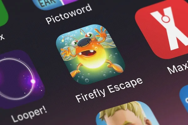Londres Royaume Uni Septembre 2018 Icône Application Mobile Firefly Escape — Photo