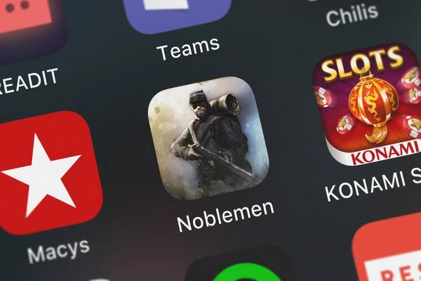 Londra Regno Unito Settembre 2018 Noblemen 1896 App Mobile Foursaken — Foto Stock