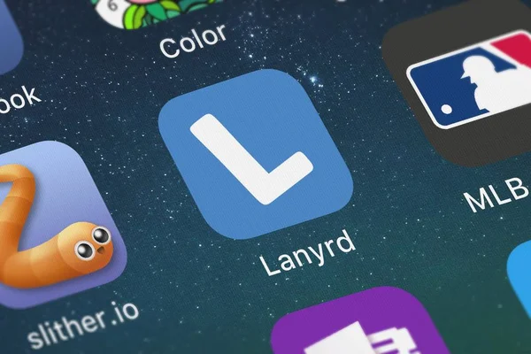 London Egyesült Királyság 2018 Szeptember Screenshot Eventbrite Mozgatható App Lanyrd — Stock Fotó