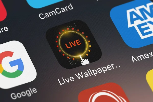 London United Kingdom September 2018 Screenshot Der Mobilen App Live — Stockfoto