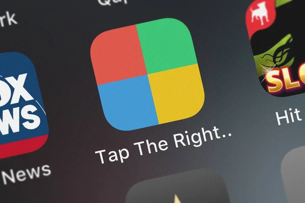 Лондон Великобритания Сентября 2018 Года Скриншот Мобильного Приложения Tap Right — стоковое фото