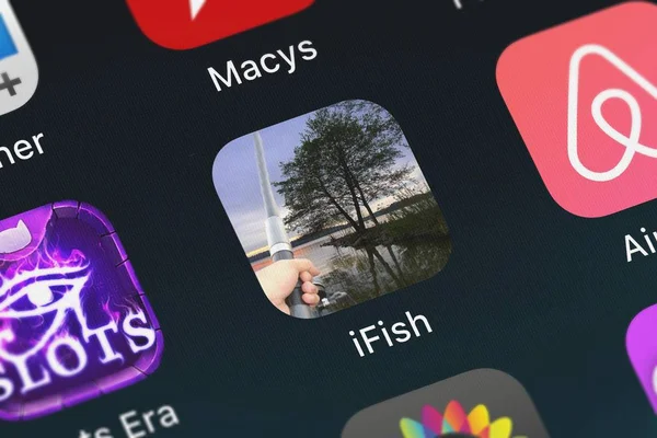 London Vereinigtes Königreich September 2018 Ikone Der Handy App Ifish — Stockfoto