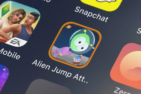 London United Kingdom September 2018 Screenshot Der Alien Jump Attack — Stockfoto