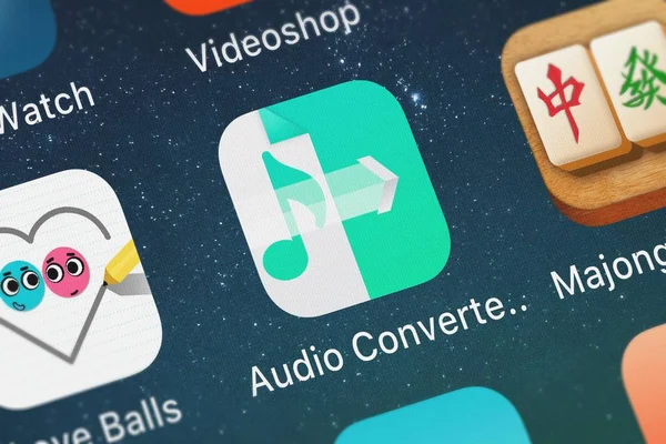 London Wielka Brytania Września 2018 Audio Converter Aplikacji Mobilnej Smoothmobile — Zdjęcie stockowe