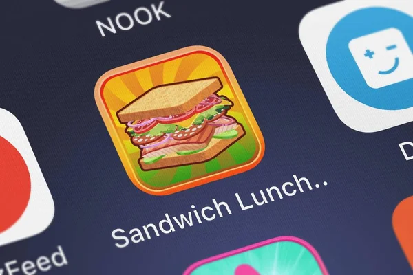 Londres Royaume Uni Septembre 2018 Gros Plan Sur Sandwich Lunch — Photo