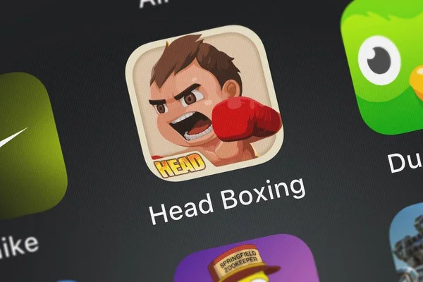 London United Kingdom September 2018 Icon Mobile App Head Boxing — Stock Photo, Image