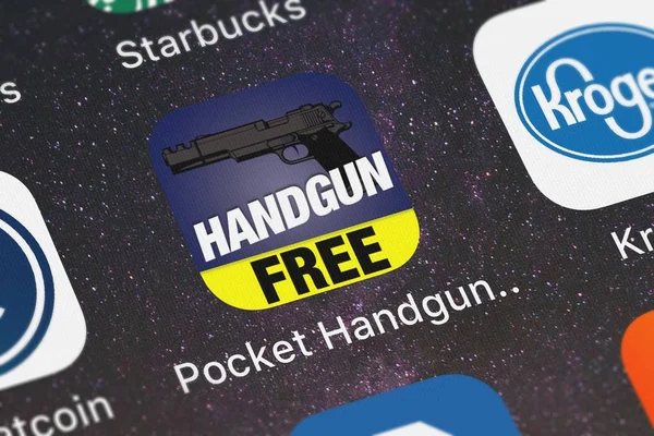 London Verenigd Koninkrijk Oktober 2018 Screenshot Van Pocket Handgun Gratis — Stockfoto