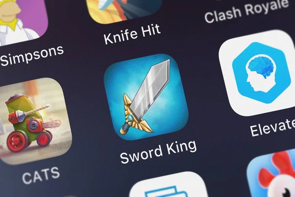 London Verenigd Koninkrijk September 2018 Sword King Mobiele App Van — Stockfoto