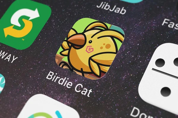 London Verenigd Koninkrijk Oktober 2018 Icoon Van Mobiele App Birdie — Stockfoto