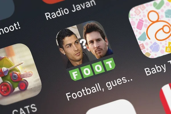London United Kingdom September 2018 Screenshot Mobile App Football Guess — Stock Photo, Image
