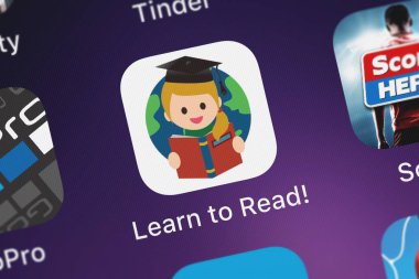 London, Büyük Britanya - 02 Ekim 2018: simge bir iPhone mobil App Nexstudios.jp üzerinden okumak için öğrenin.