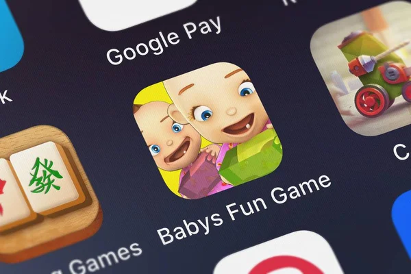Londra Regno Unito Ottobre 2018 Babys Fun Game App Mobile — Foto Stock