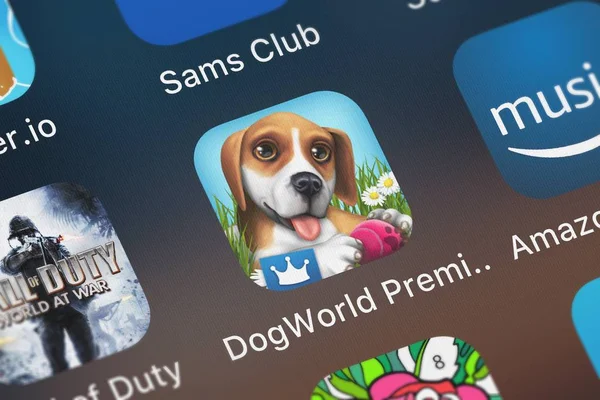 London Verenigd Koninkrijk Oktober 2018 Screenshot Van Mobiele App Dogworld — Stockfoto