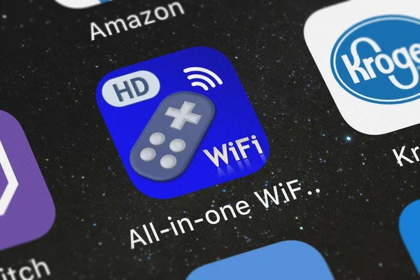 Londres Reino Unido Octubre 2018 Aplicación Móvil Wifi Remote Todo — Foto de Stock