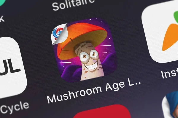 London Verenigd Koninkrijk Oktober 2018 Screenshot Van Mushroom Age Lite — Stockfoto